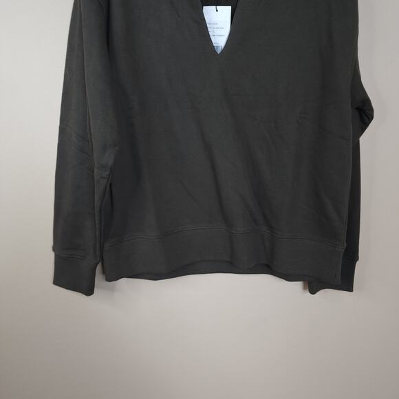 Thakoon Olive Deep V Neck Sweater Size XL - Picture 3 of 8